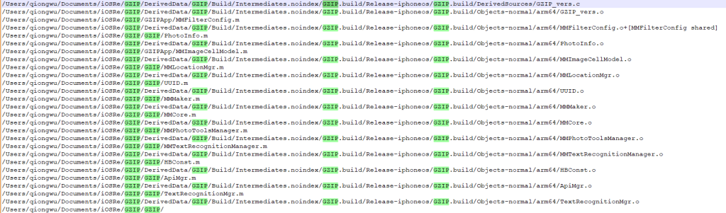 Project details from code lines in the malicious framework