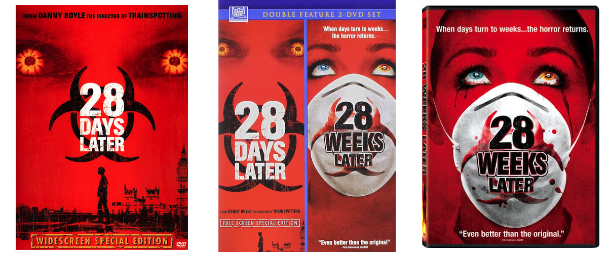 28 Days Later and 28 Weeks Later on DVD