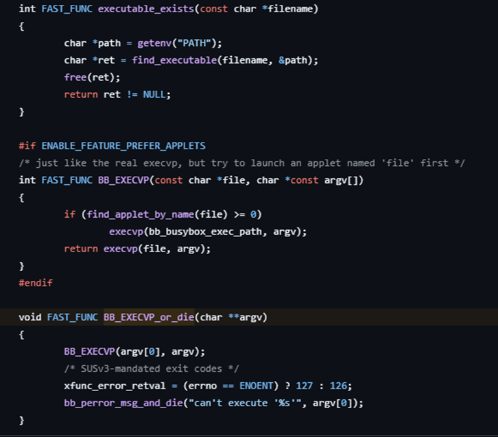 Applet/program execution logic