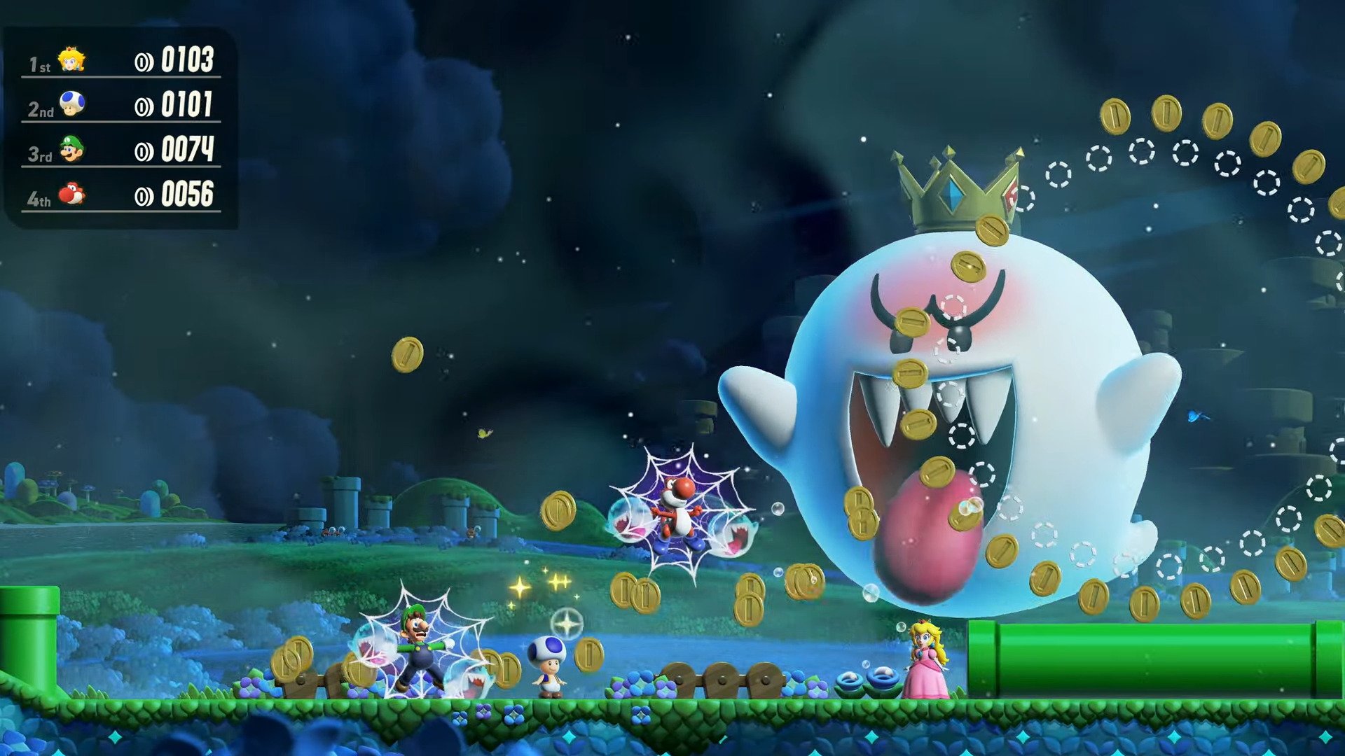 A big ghost haunts the cast of Super Mario Wonder,